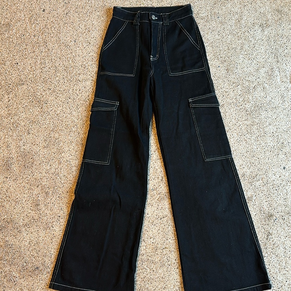 Black High Waisted Altered State Flare Jeans
